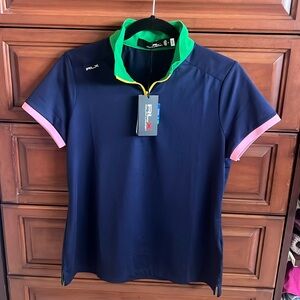 Ralph Lauren RLX golf top.  Navy blue.  Size Medium